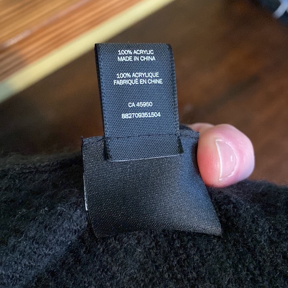 Indigo Soft Plaid Poncho Shall - Picture 7 of 7